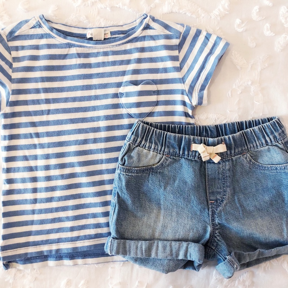 Girls Top and Shorts